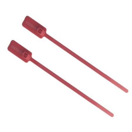 Kable Kontrol Cable Tie, 6 in L, 4-1/2 in Max Bundle Dia., Red, Nylon, 60 lb Strength CTFLG-6-100-RD